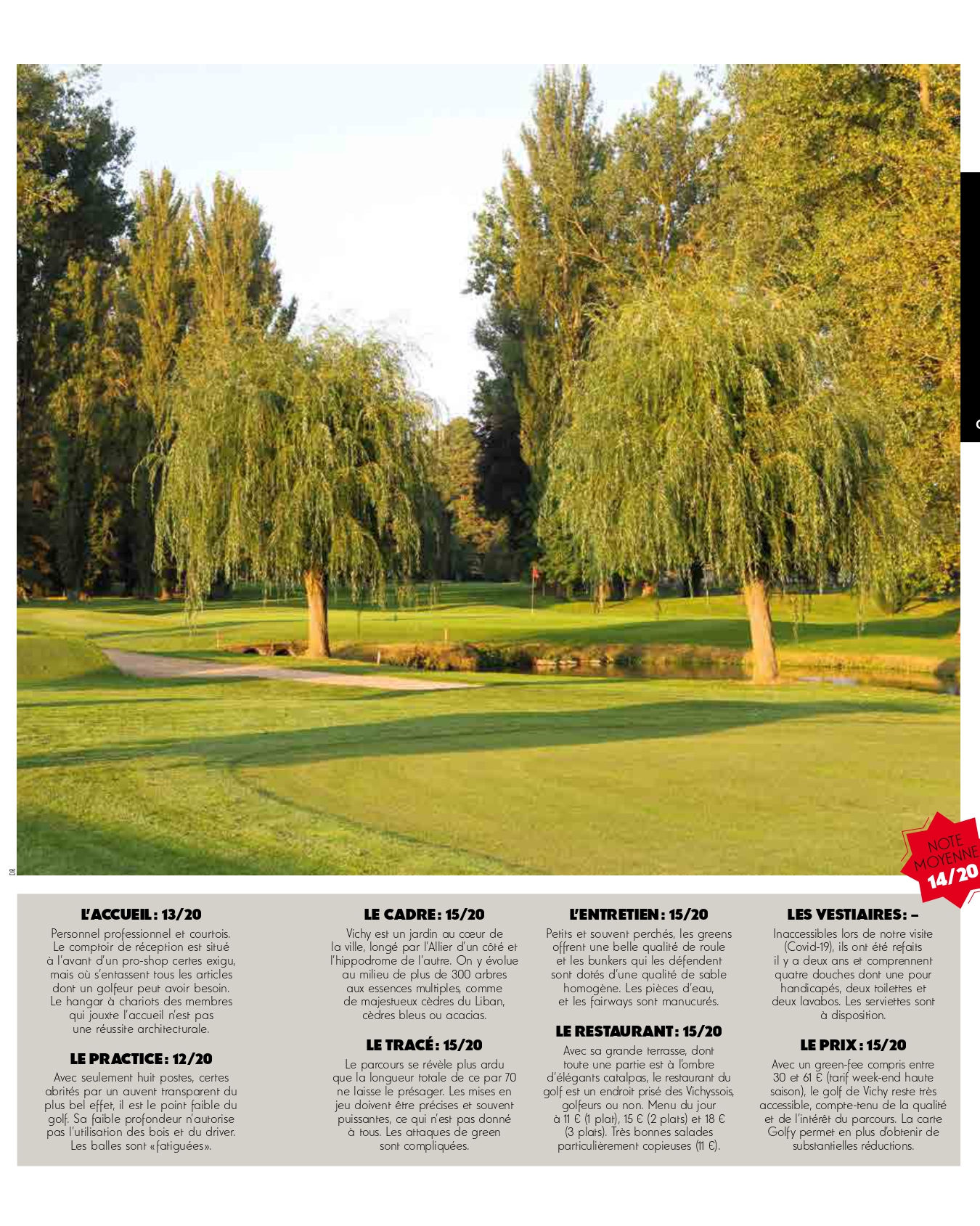 Golf Mag sur le Sporting Club Vichy